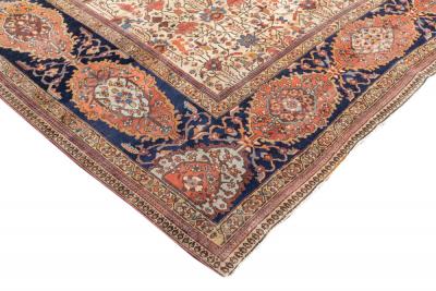 Antique Persian Farahan Sarouk Rug 6 10 x 9 6 