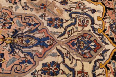 Antique Persian Farahan Sarouk Rug 6 7 x 9 7 