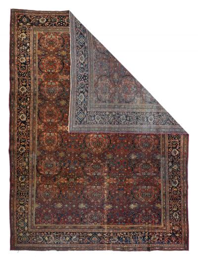 Antique Persian Farahan Sarouk Rug 8 0 x 10 8 
