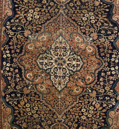 Antique Persian Farahan Sarouk Rug 8 7 x 11 1 