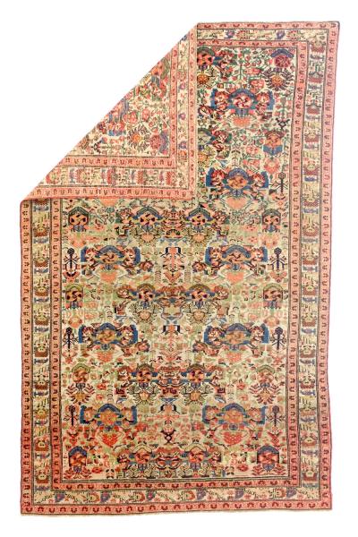 Antique Persian Farahan Zeleh Sultan Design Rug 3 x 11 x 6 x 3 