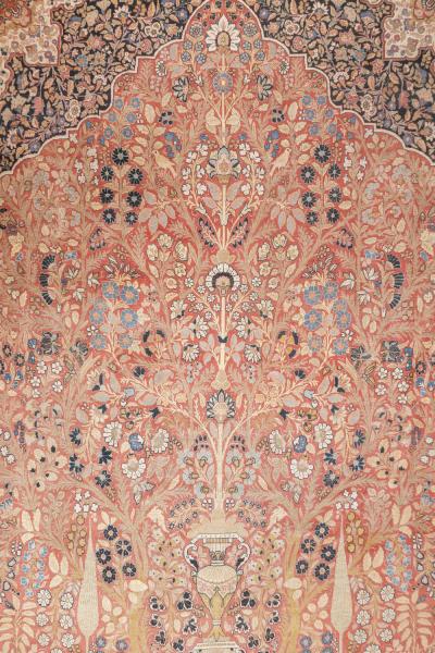 Antique Persian Haji Jailli Tabriz Rug 8 5 x 11 7 