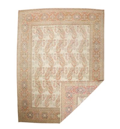 Antique Persian Haji Jailli Tabriz Rug 9 5 x 12 5 