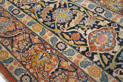 Antique Persian Haji Jalili Tabriz Rug 136 x 187 