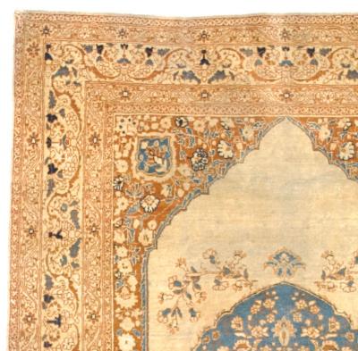 Antique Persian Haji Jalili Tabriz Rug 3 10 x 5 7 