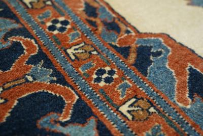 Antique Persian Haji Jalili Tabriz Rug 4 6 x 6 2 