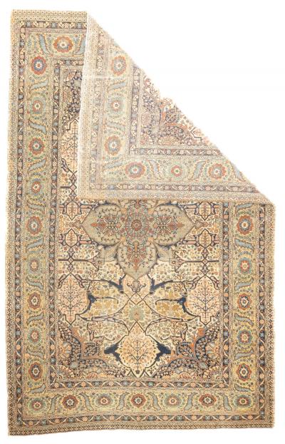 Antique Persian Haji Jalili Tabriz Rug 7 10 x 12 2 