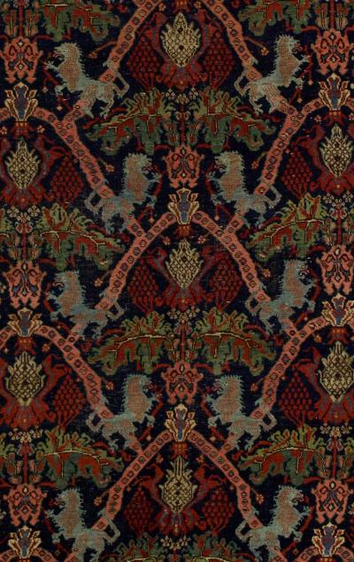 Antique Persian Halvai Bidjar Rug 4 9 x 7 9 