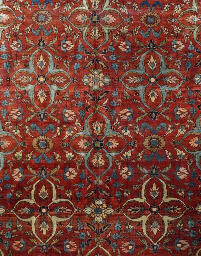 Antique Persian Halvai Bijar Rug 9 6 x 11 4 