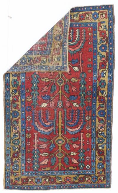 Antique Persian Heriz Rug 2 9 x 4 6 
