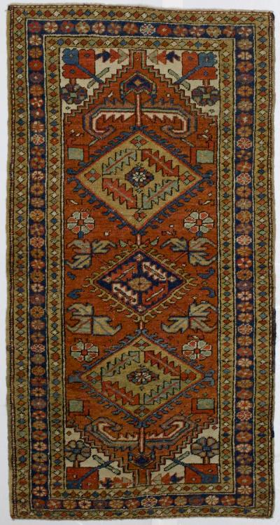 Antique Persian Heriz Rug 3 0 x 5 10 