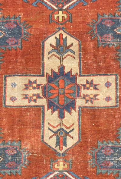 Antique Persian Heriz Rug 3 10 x 4 5 