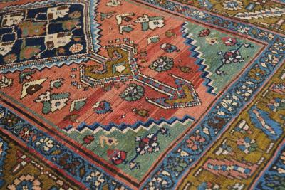 Antique Persian Heriz Rug 3 9 x 5 1 