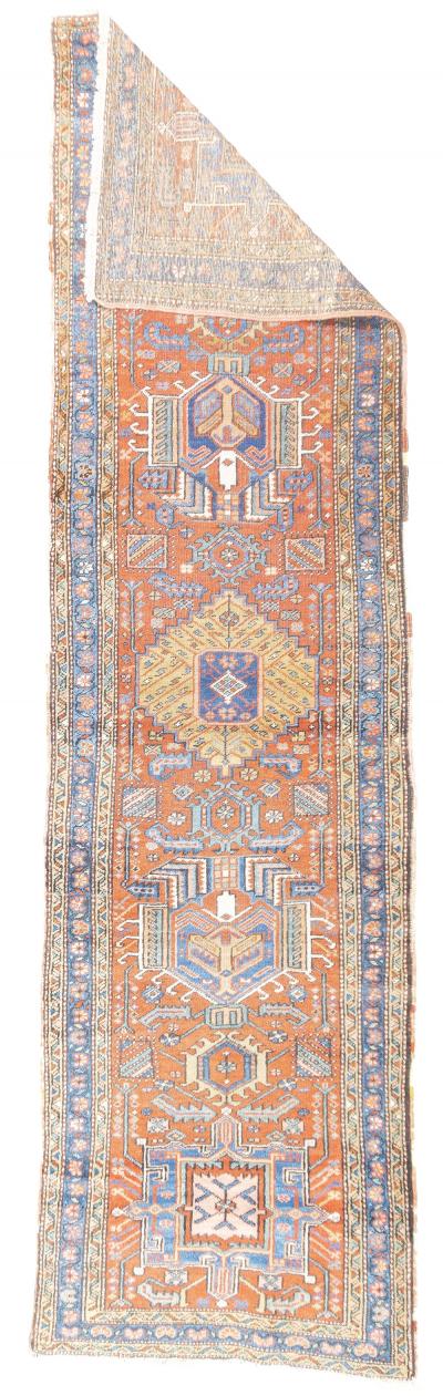 Antique Persian Heriz Rug 3 x 11 