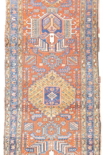 Antique Persian Heriz Rug 3 x 11 