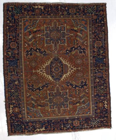 Antique Persian Heriz Rug 4 10 x 6 2 