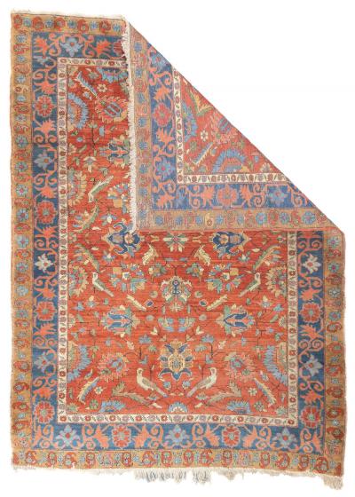 Antique Persian Heriz Rug 4 10 x 6 6 