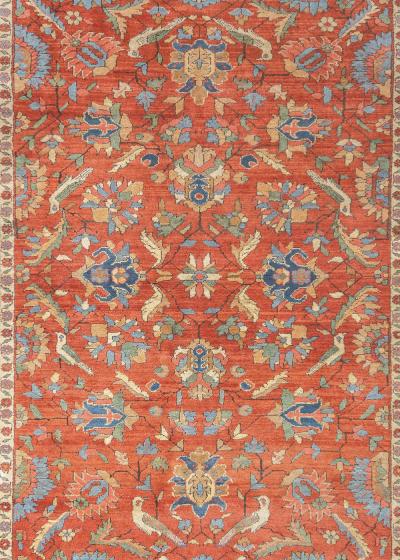 Antique Persian Heriz Rug 4 10 x 6 6 