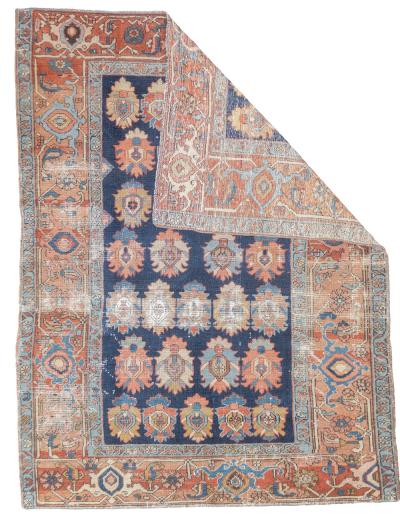 Antique Persian Heriz Rug 4 2 x 5 6 