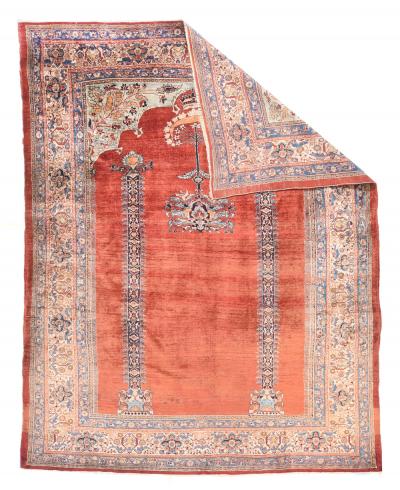 Antique Persian Heriz Rug 5 3 x 7 0 