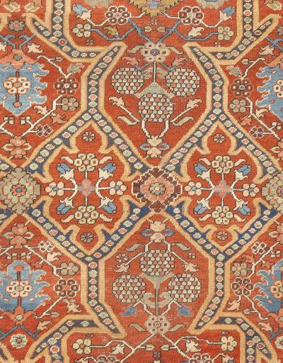 Antique Persian Heriz Rug 7 9 x 10 5 