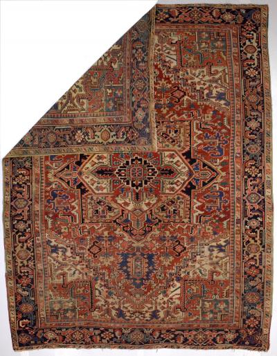Antique Persian Heriz Rug 86 x 111 