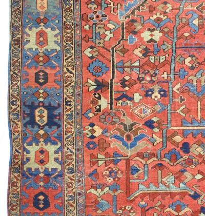 Antique Persian Heriz Rug 9 4 x 12 6 