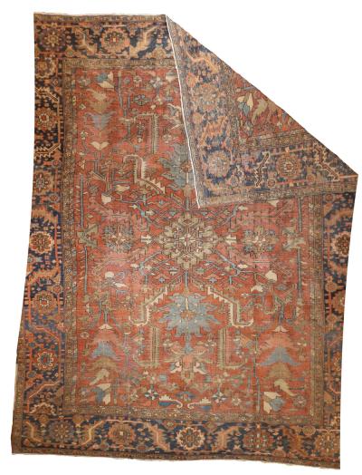 Antique Persian Heriz Rug 9 9 x 11 10 