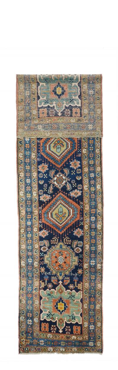 Antique Persian Heriz Runner 34 x 145
