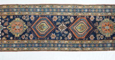 Antique Persian Heriz Runner 34 x 145