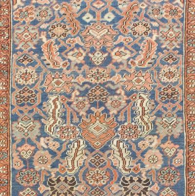 Antique Persian Heriz Serapi Rug 4 5 x 5 7 