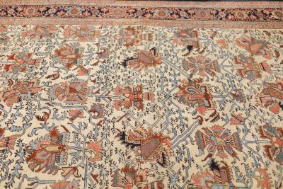 Antique Persian Heriz Serapi Unusual Design Rug 7 9 x 11 1 