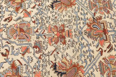 Antique Persian Heriz Serapi Unusual Design Rug 7 9 x 11 1 