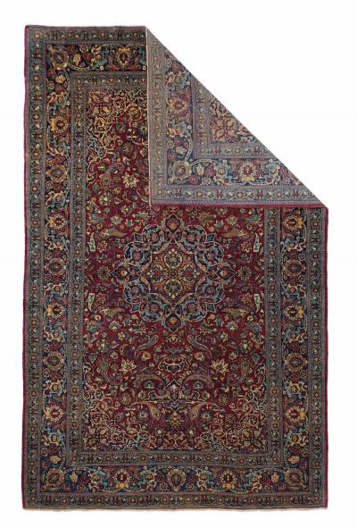 Antique Persian Isfahan Rug 4 4 x 7 2 