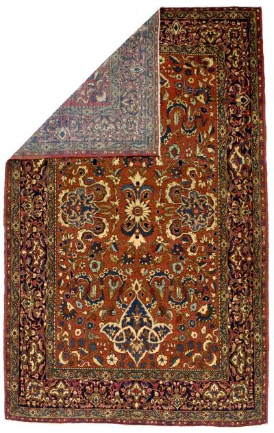 Antique Persian Isfahan Rug 46 x 7 x 3 