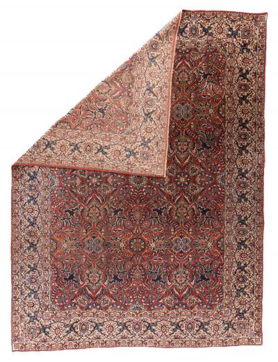 Antique Persian Isfahan Rug 9 0 x 12 0 