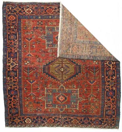 Antique Persian Karajeh Heriz Rug 5 2 x 5 6 