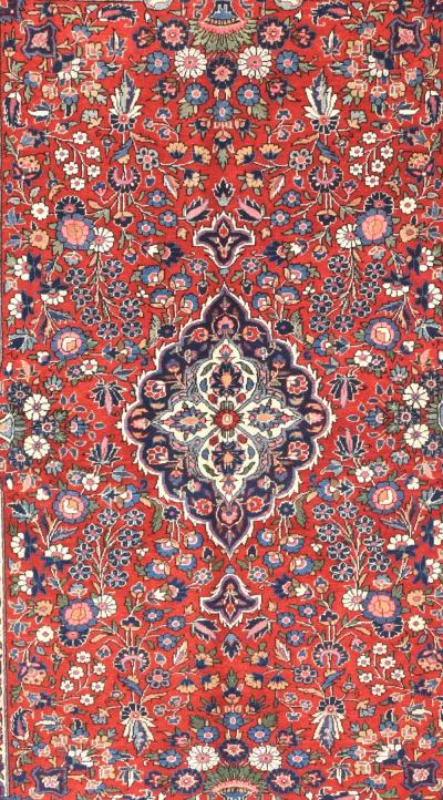 Antique Persian Kashan Rug 4 4 x 6 10 