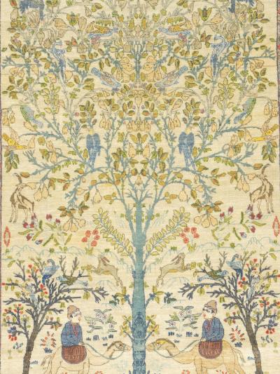 Antique Persian Kashan Rug 4 6 x 6 0 