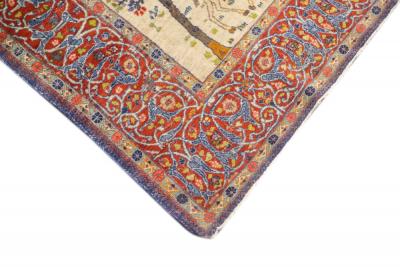 Antique Persian Kashan Rug 4 6 x 6 0 