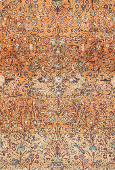 Antique Persian Kashan Rug 4 6 x 6 9 