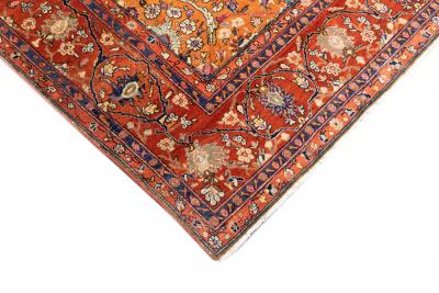 Antique Persian Kashan Rug 4 6 x 6 9 