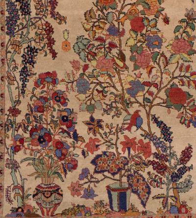 Antique Persian Kashan Rug 42 x 611 