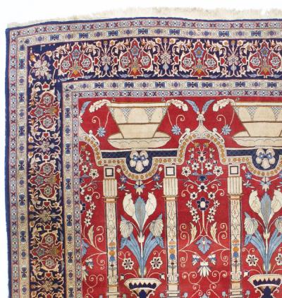 Antique Persian Kashan Rug 6 11 x 11 10 