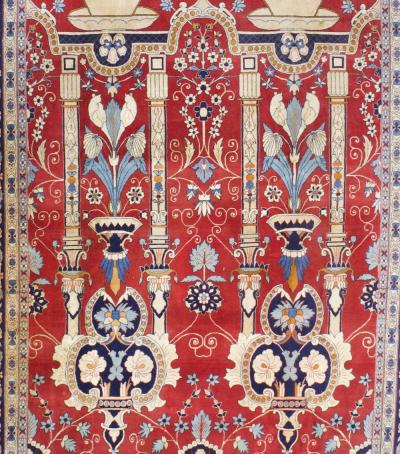 Antique Persian Kashan Rug 6 11 x 11 10 