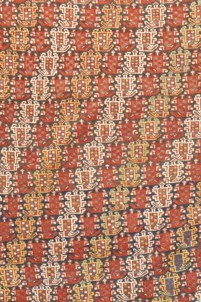 Antique Persian Khamseh Rug 4 3 x 6 4 