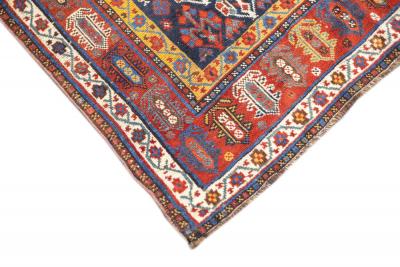 Antique Persian Khamseh Rug 53 x 96