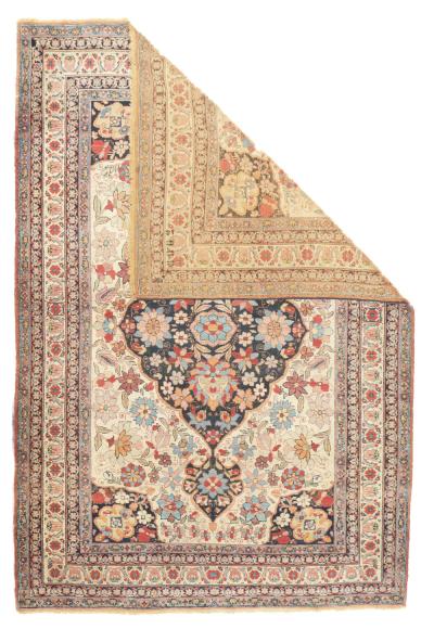 Antique Persian Lavar Kerman Rug 4 2 x 6 2 