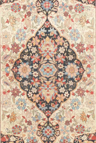 Antique Persian Lavar Kerman Rug 4 2 x 6 2 