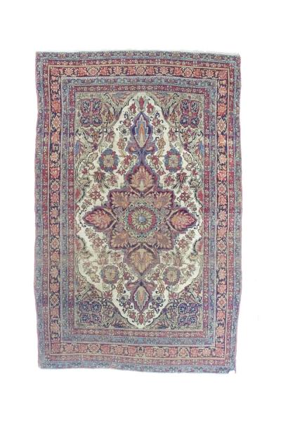 Antique Persian Lavar Kerman Rug 4 4 x 6 7 